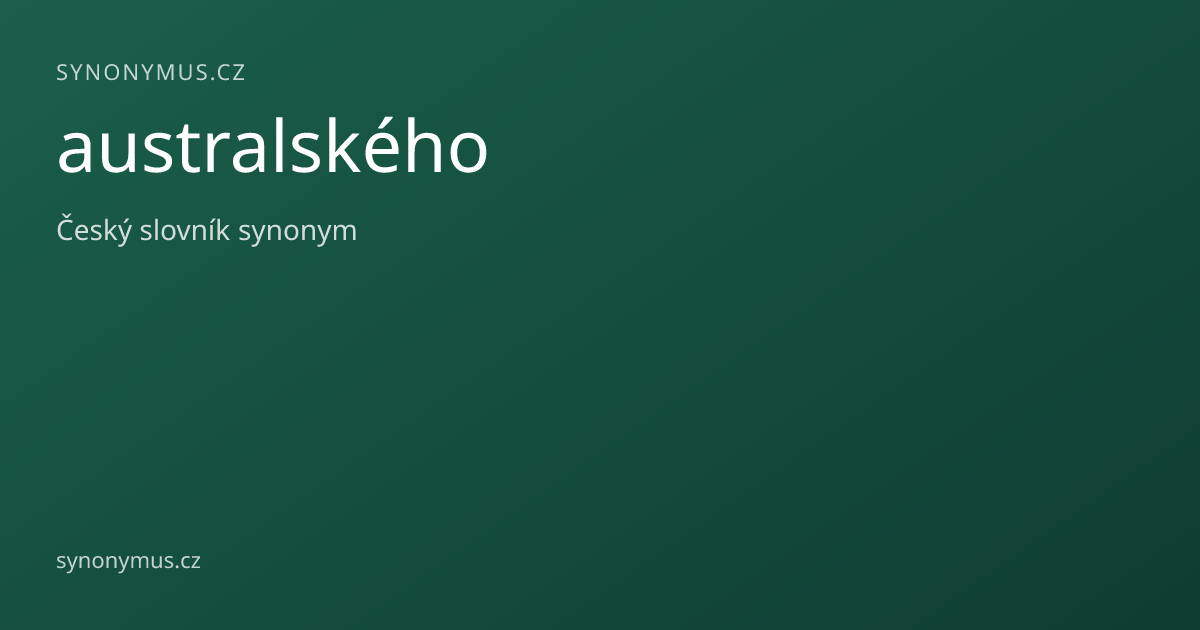 Náhled odkazu: australského