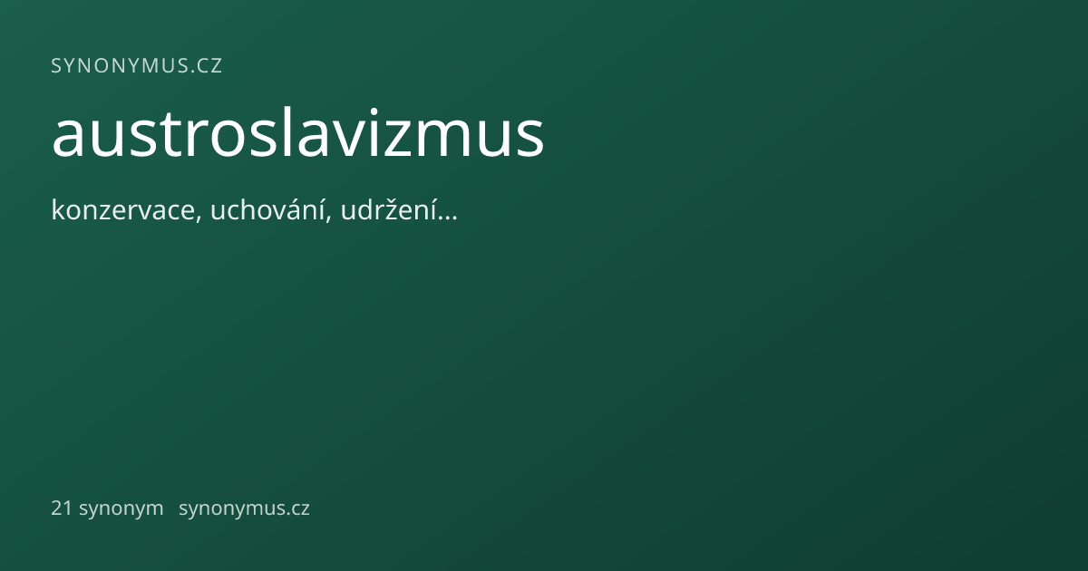 Náhled odkazu: austroslavizmus