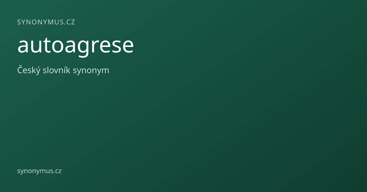 Náhled odkazu: autoagrese