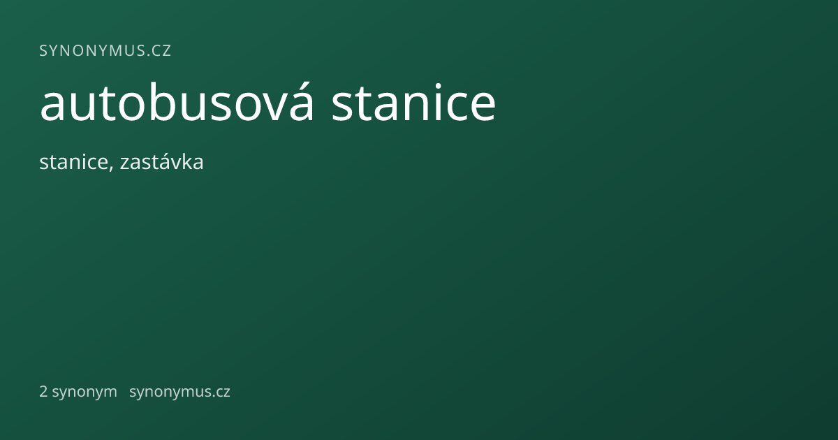 Náhled odkazu: autobusová stanice