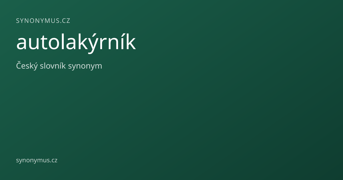 Náhled odkazu: autolakýrník