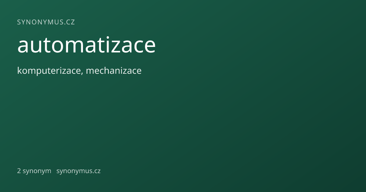 Náhled odkazu: automatizace