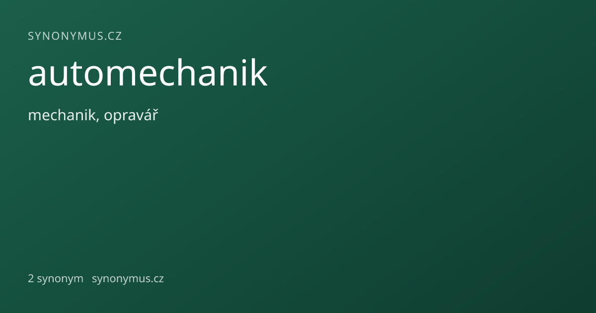 Náhled odkazu: automechanik