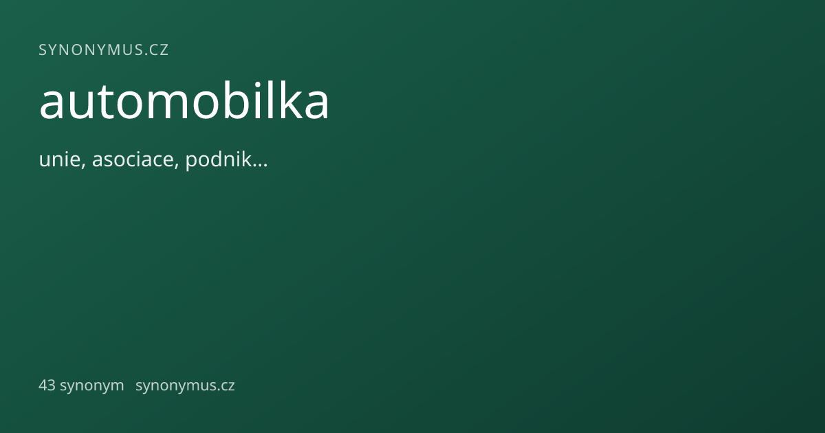 Náhled odkazu: automobilka