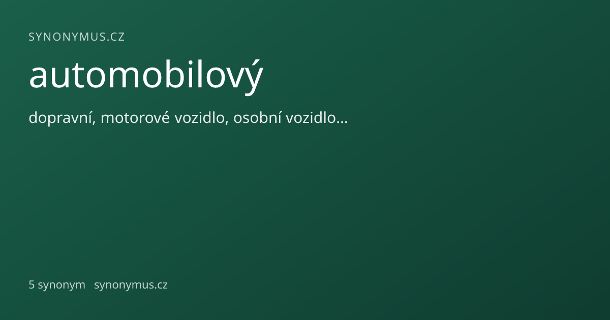 Náhled odkazu: automobilový
