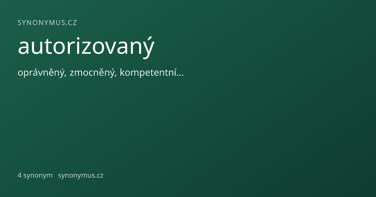 Náhled odkazu: autorizovaný
