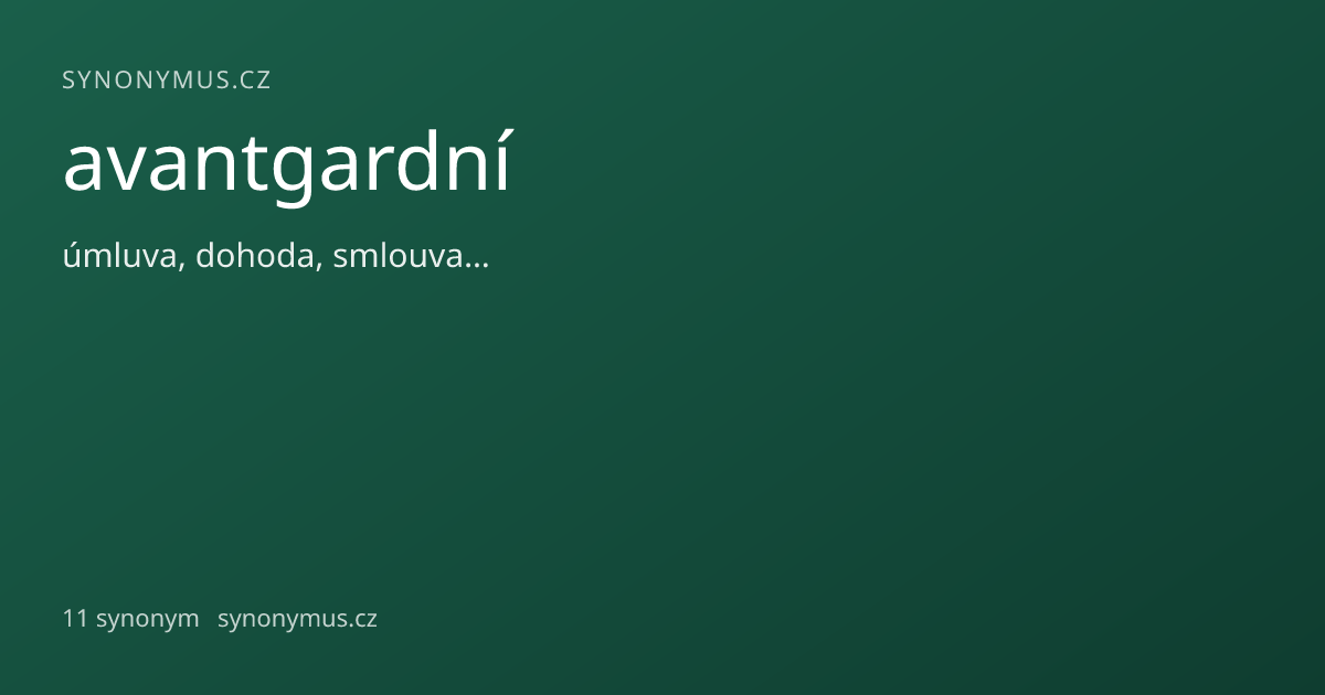 Náhled odkazu: avantgardní