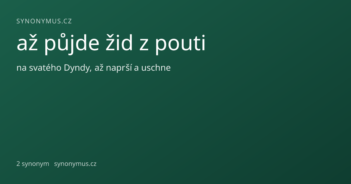 Náhled odkazu: až půjde žid z pouti