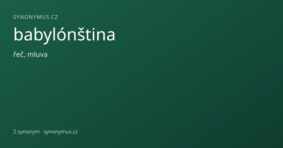 Náhled odkazu: babylónština