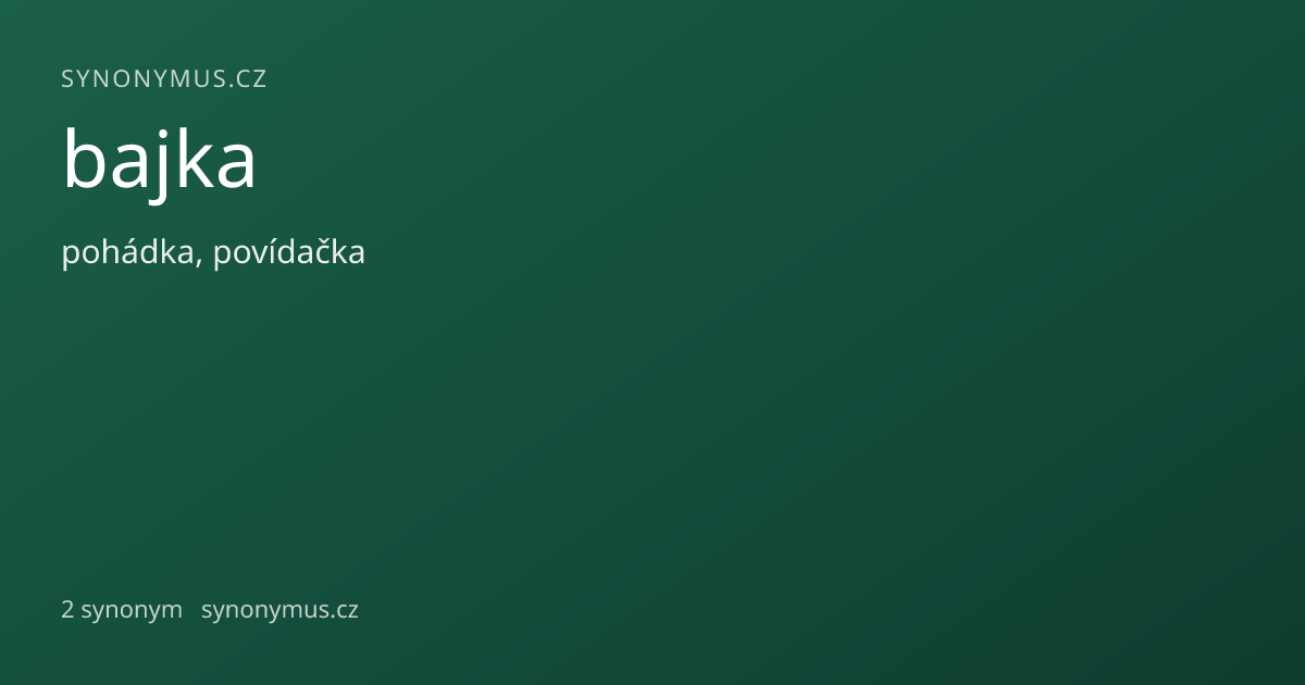 Náhled odkazu: bajka