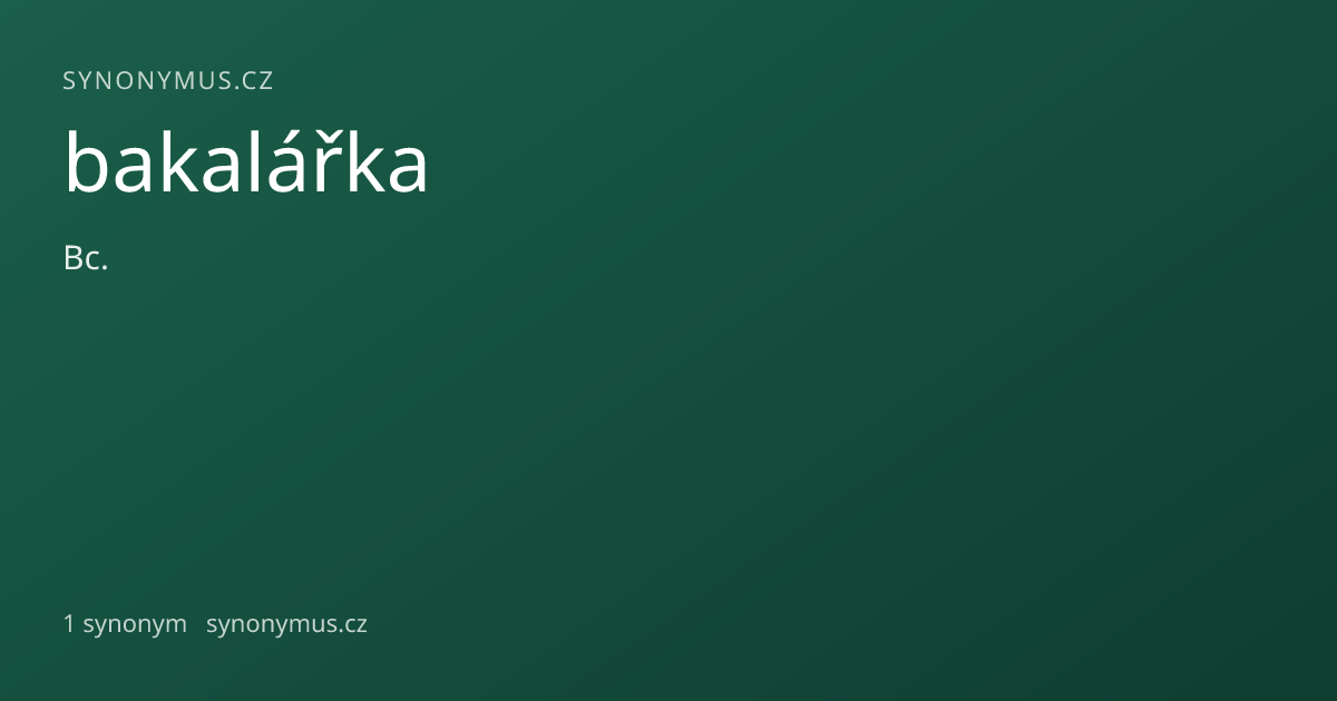 Náhled odkazu: bakalářka