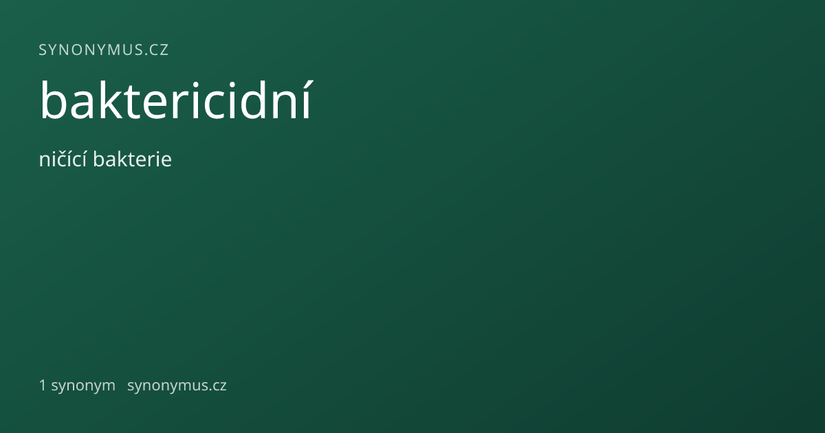Náhled odkazu: baktericidní