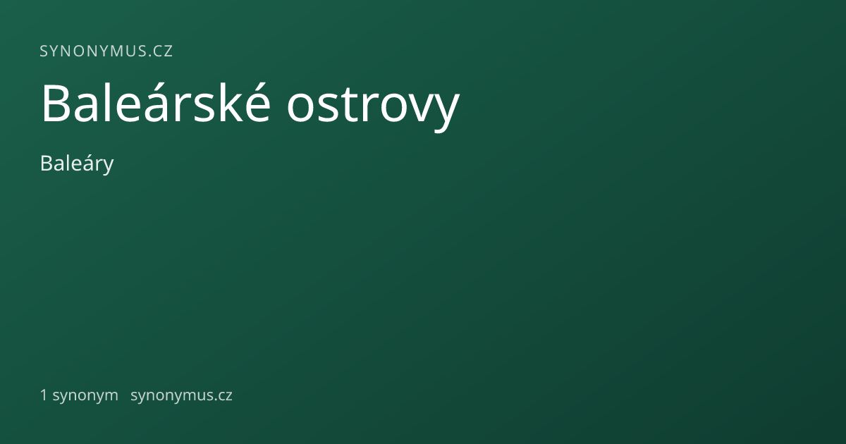 Náhled odkazu: Baleárské ostrovy