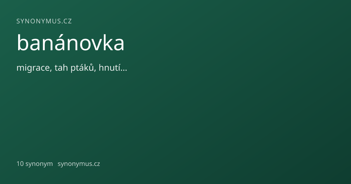 Náhled odkazu: banánovka