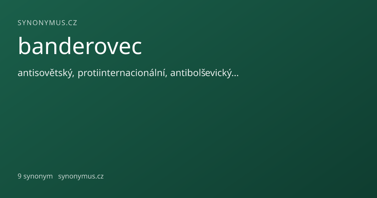 Náhled odkazu: banderovec