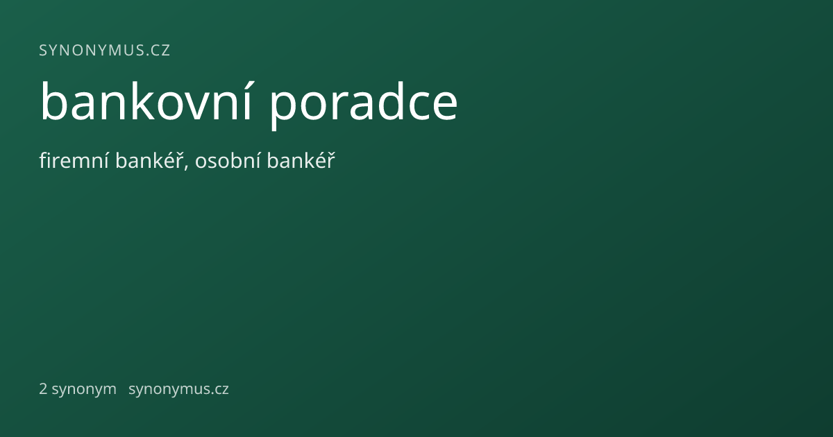 Náhled odkazu: bankovní poradce