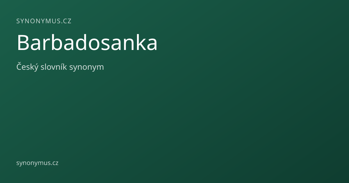 Náhled odkazu: Barbadosanka
