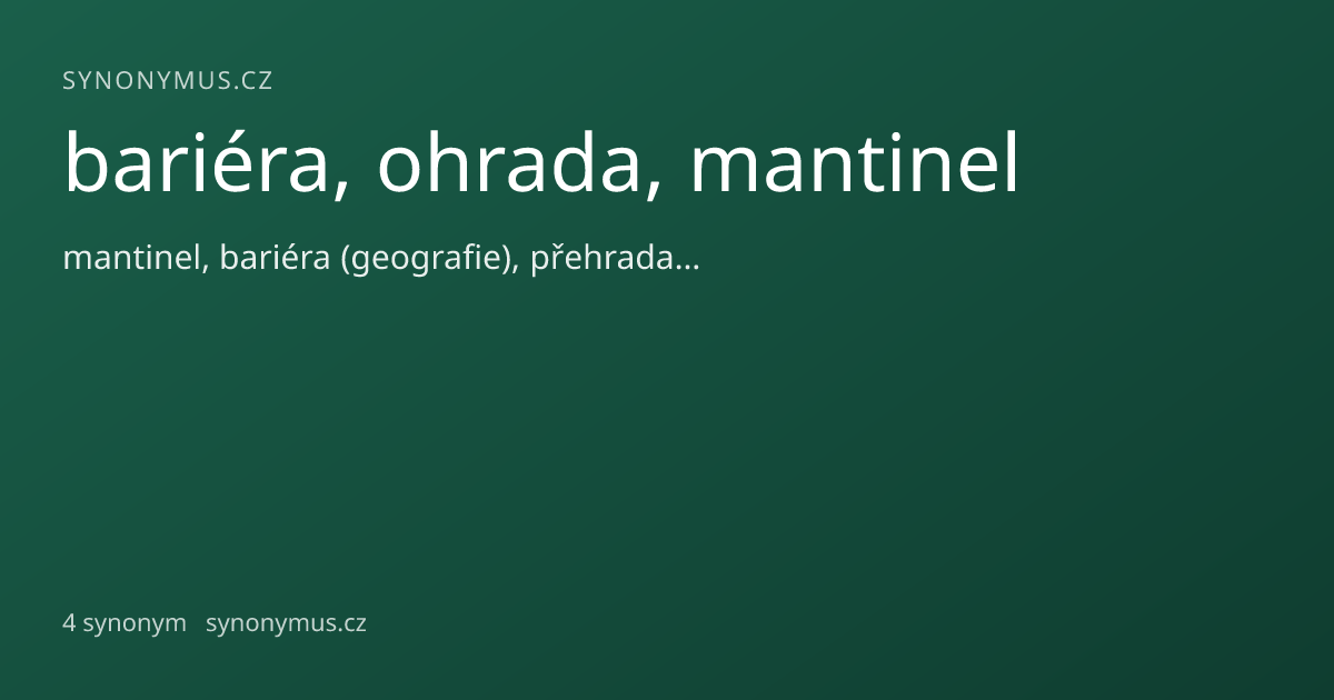 Náhled odkazu: bariéra, ohrada, mantinel