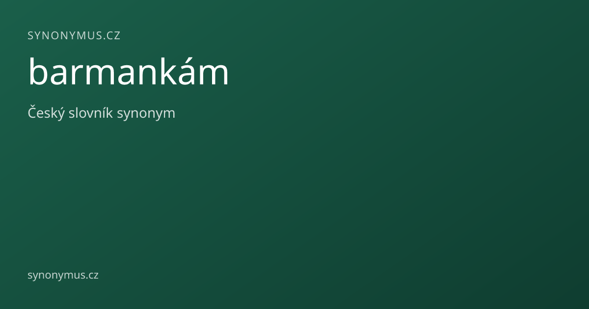 Náhled odkazu: barmankám