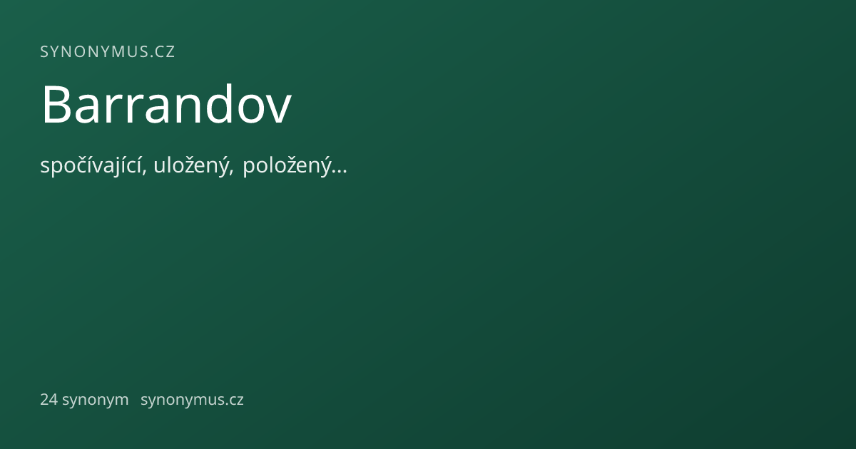 Náhled odkazu: Barrandov