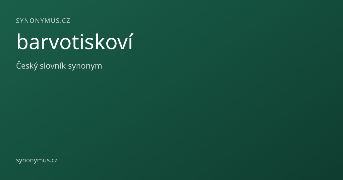 Náhled odkazu: barvotiskoví
