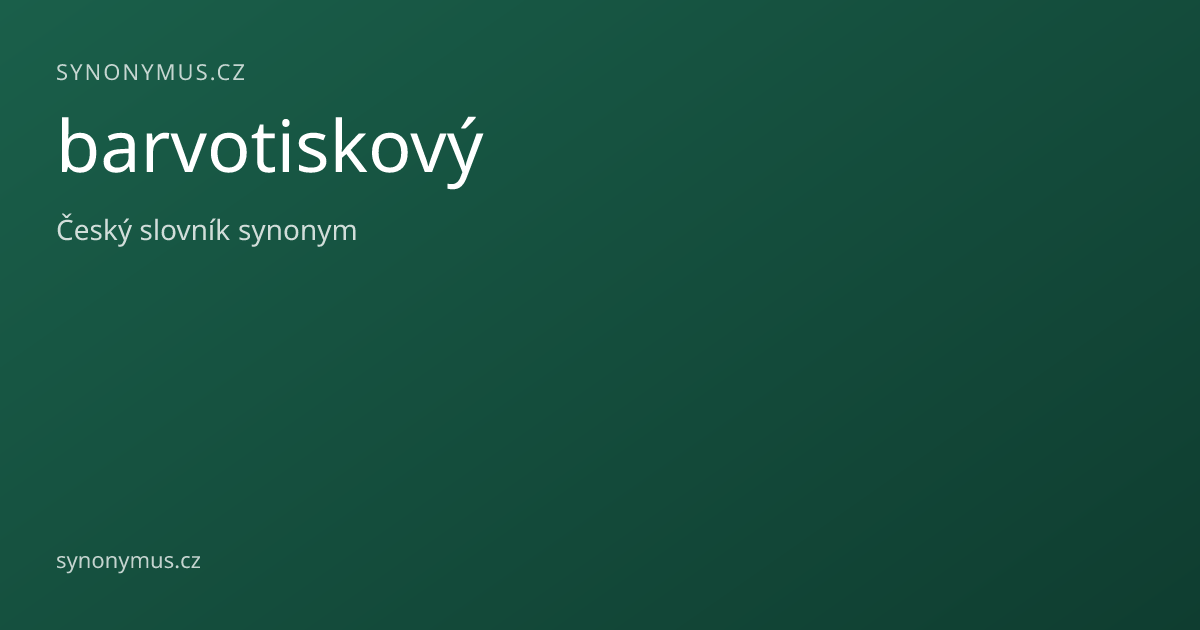 Náhled odkazu: barvotiskový