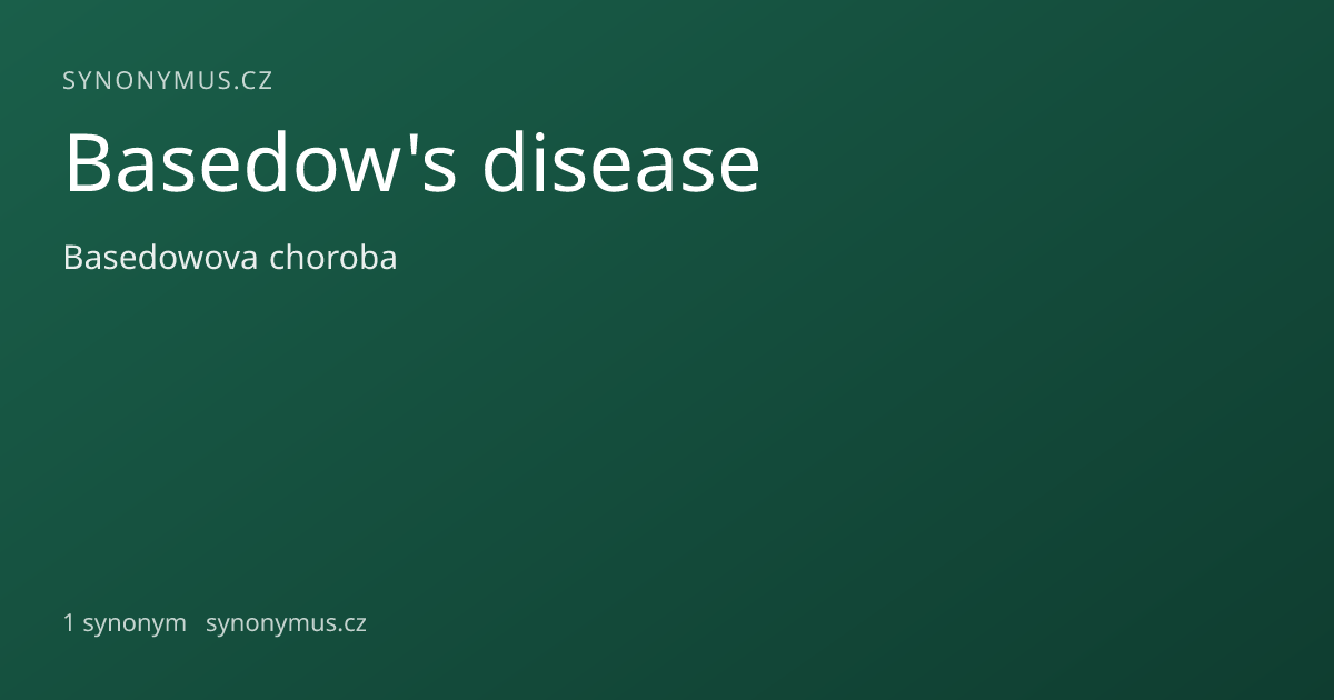 Náhled odkazu: Basedow's disease