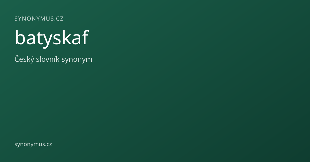 Náhled odkazu: batyskaf