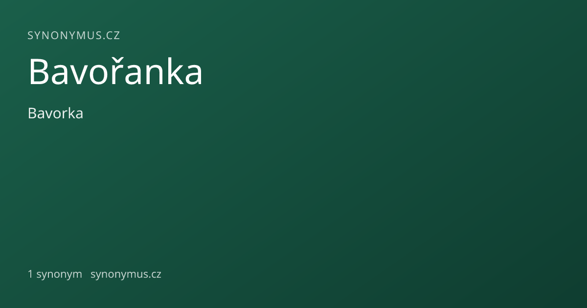 Náhled odkazu: Bavořanka