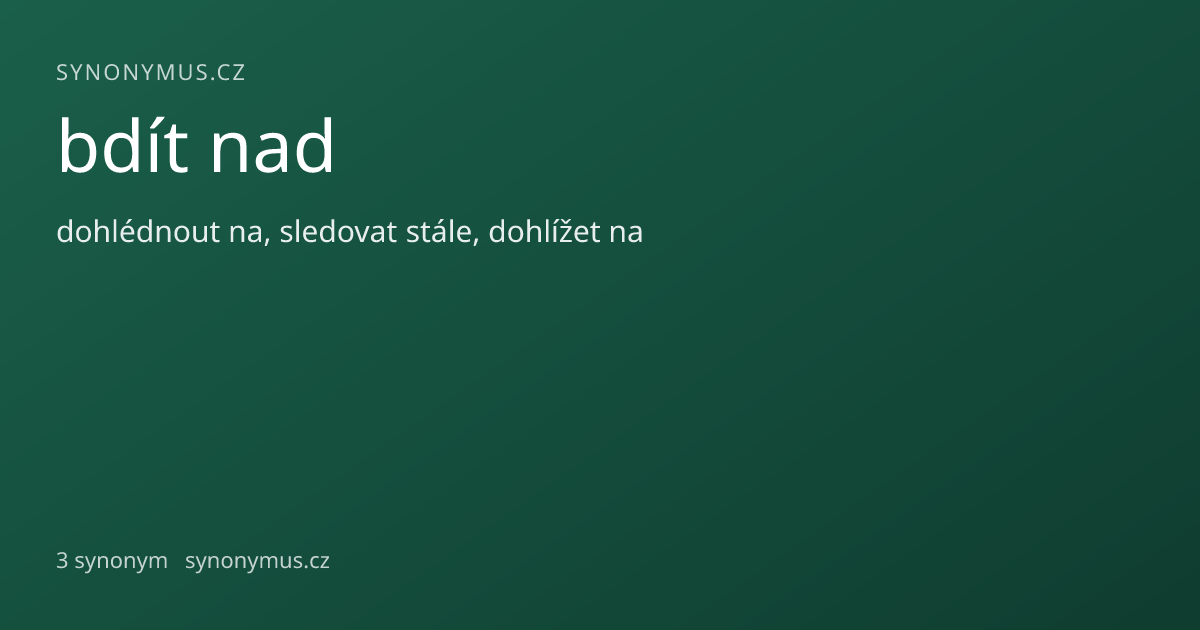 Náhled odkazu: bdít nad