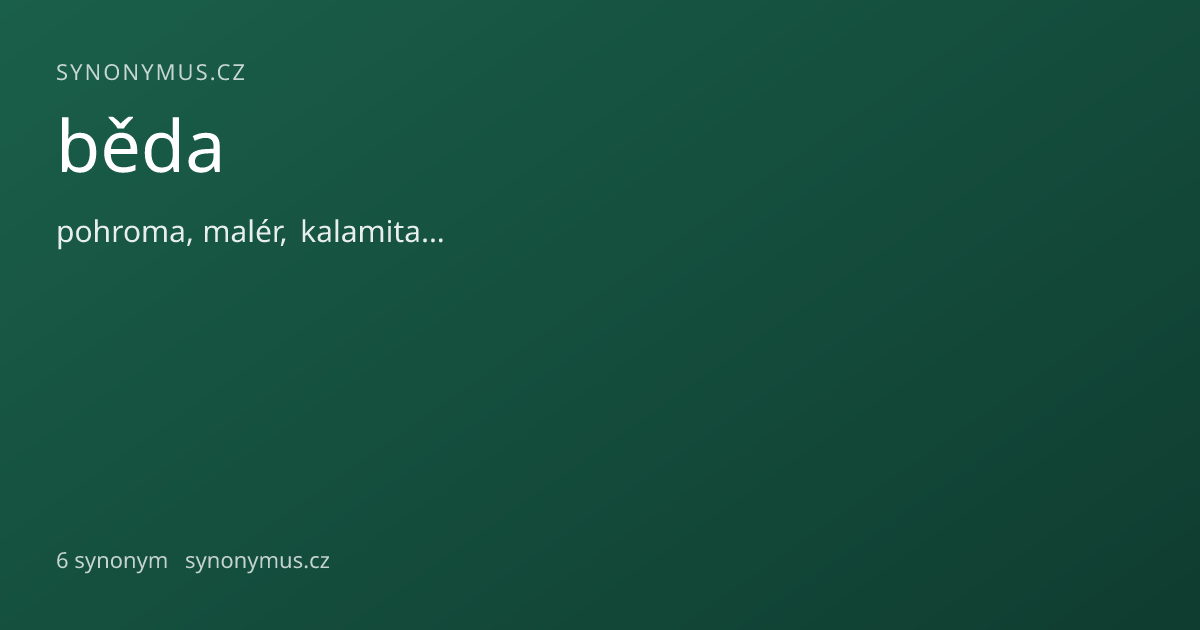 Náhled odkazu: běda