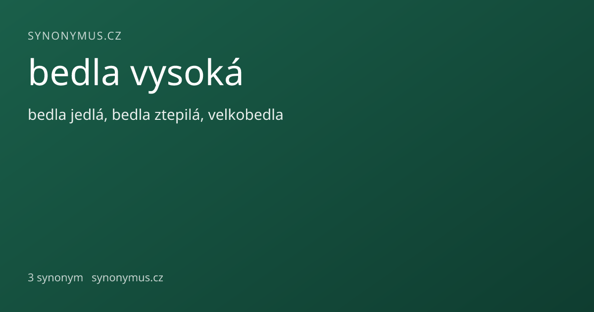 Náhled odkazu: bedla vysoká