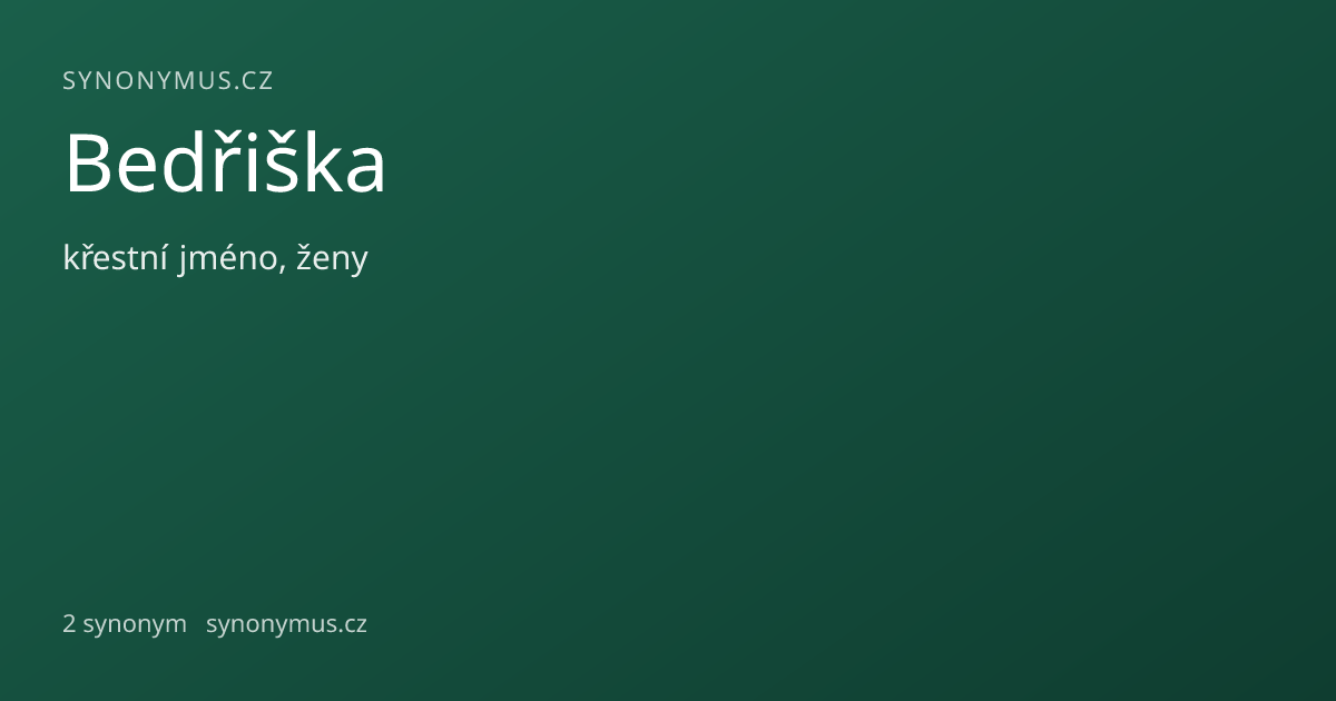 Náhled odkazu: Bedřiška