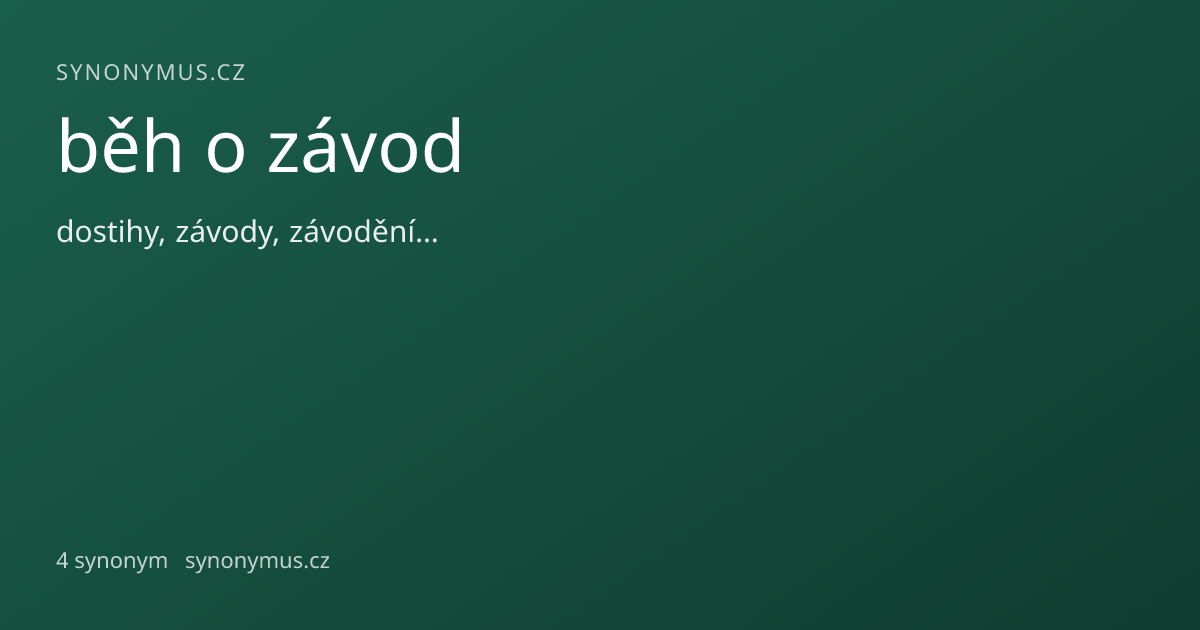 Náhled odkazu: běh o závod