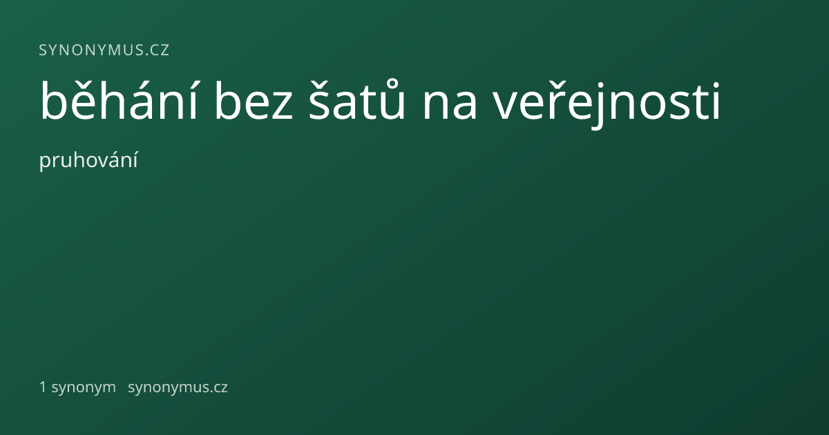 Náhled odkazu: běhání bez šatů na veřejnosti