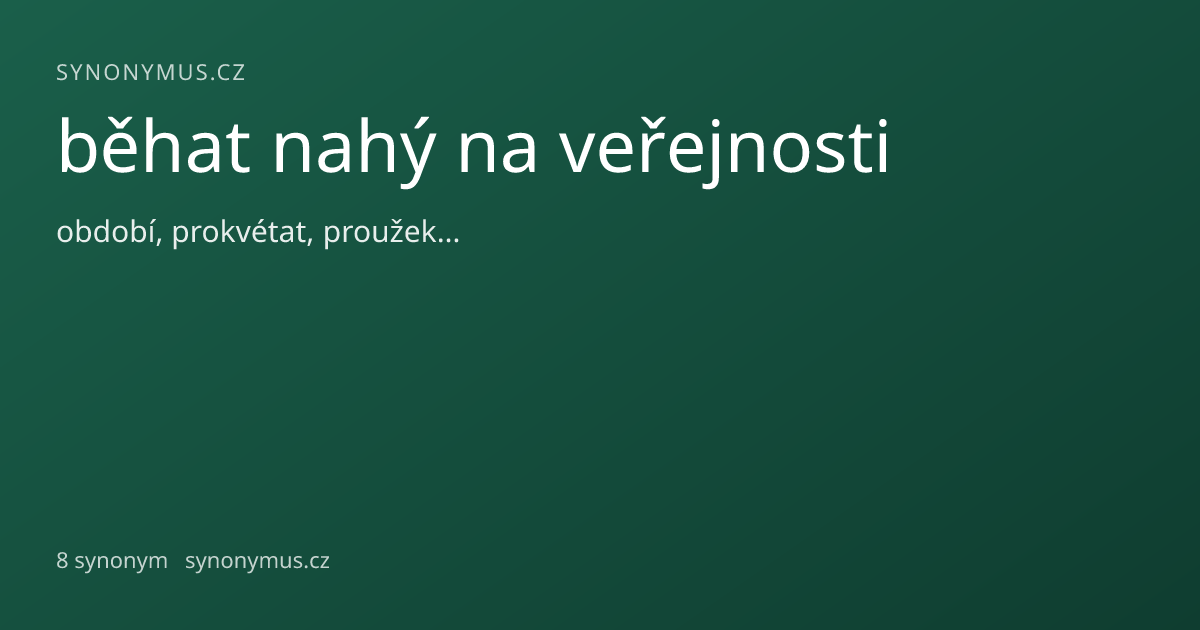 Náhled odkazu: běhat nahý na veřejnosti