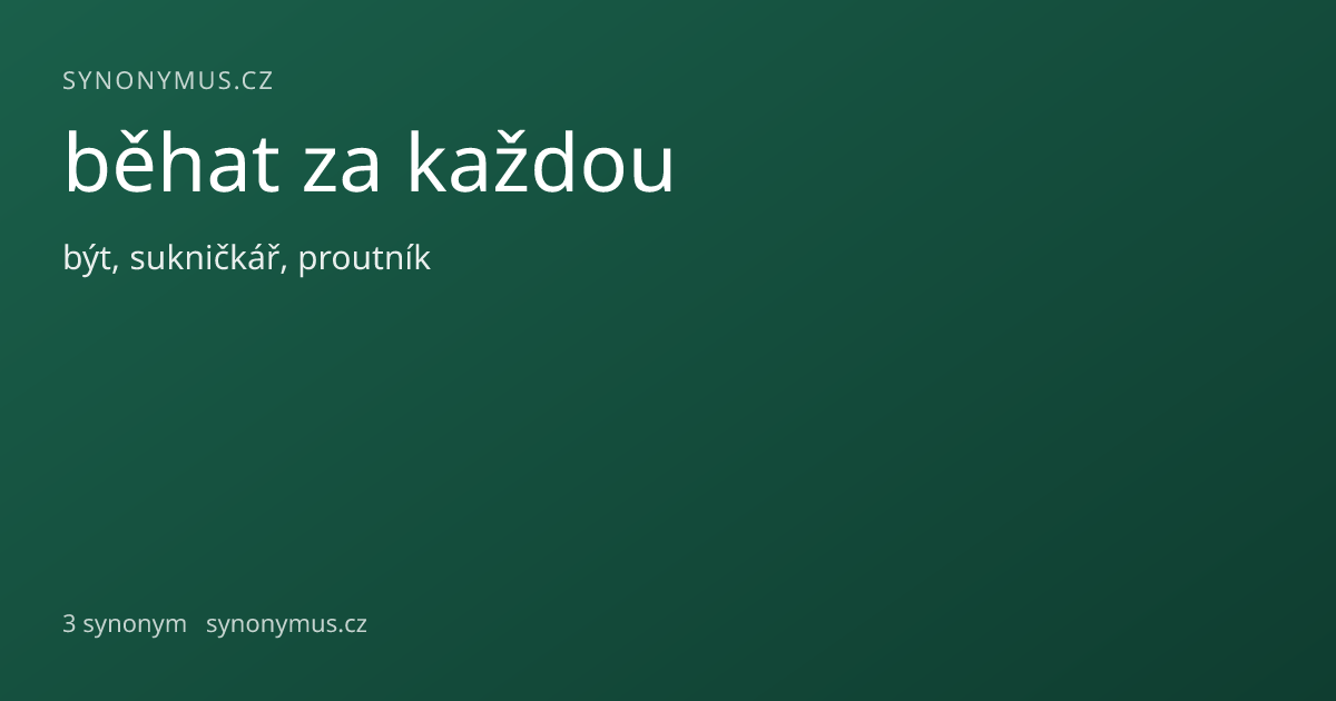 Náhled odkazu: běhat za každou