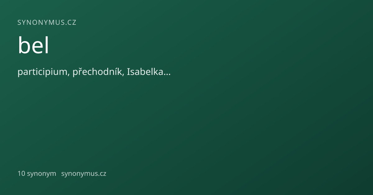Náhled odkazu: bel