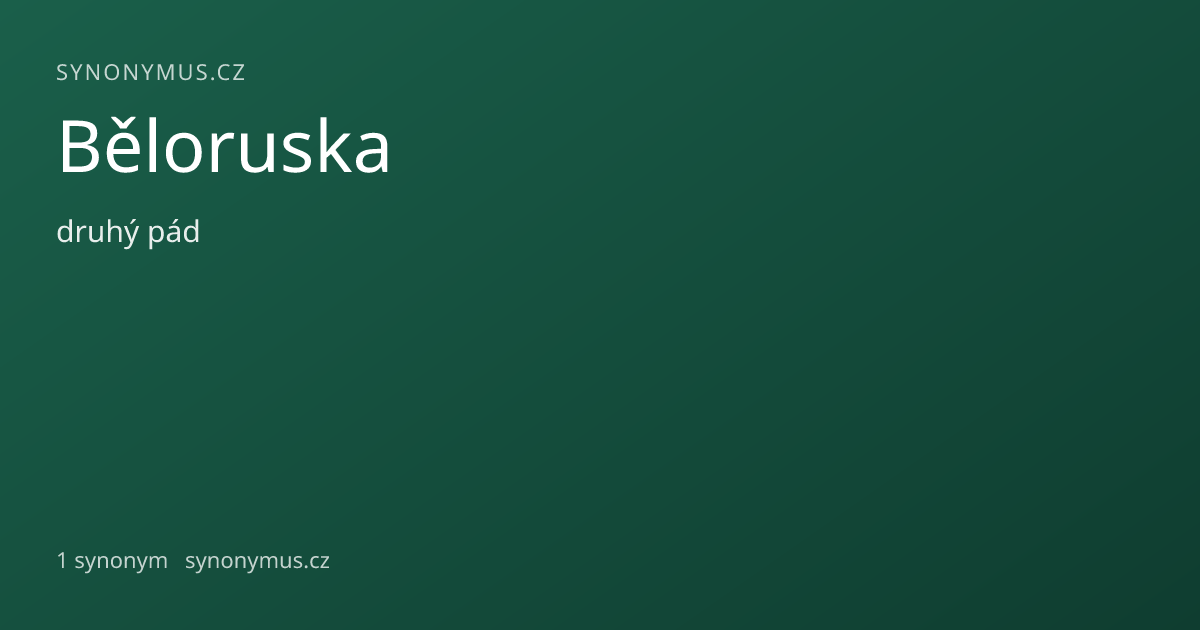 Náhled odkazu: Běloruska