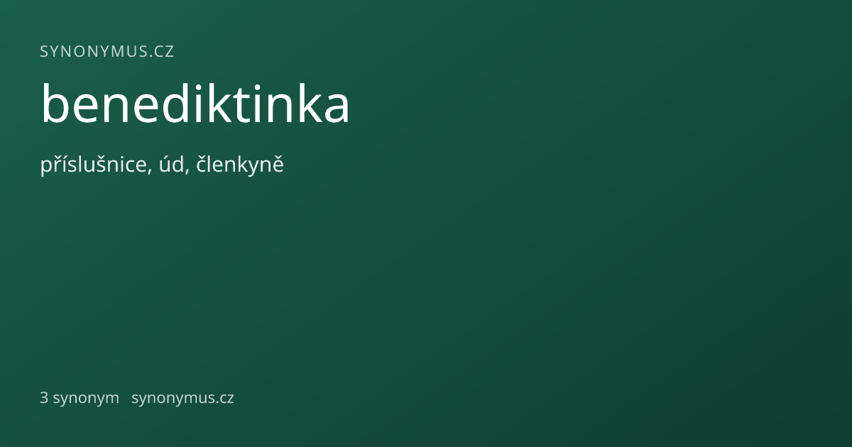 Náhled odkazu: benediktinka