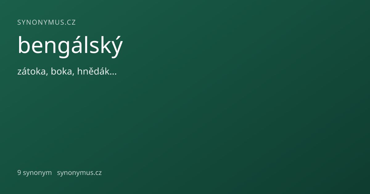 Náhled odkazu: bengálský