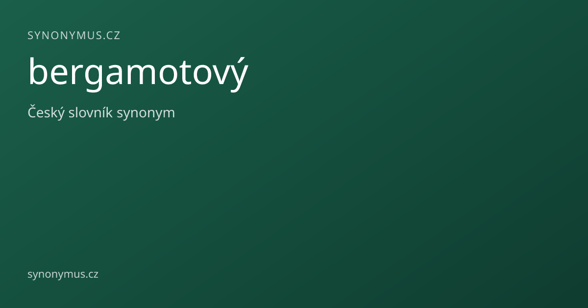 Náhled odkazu: bergamotový