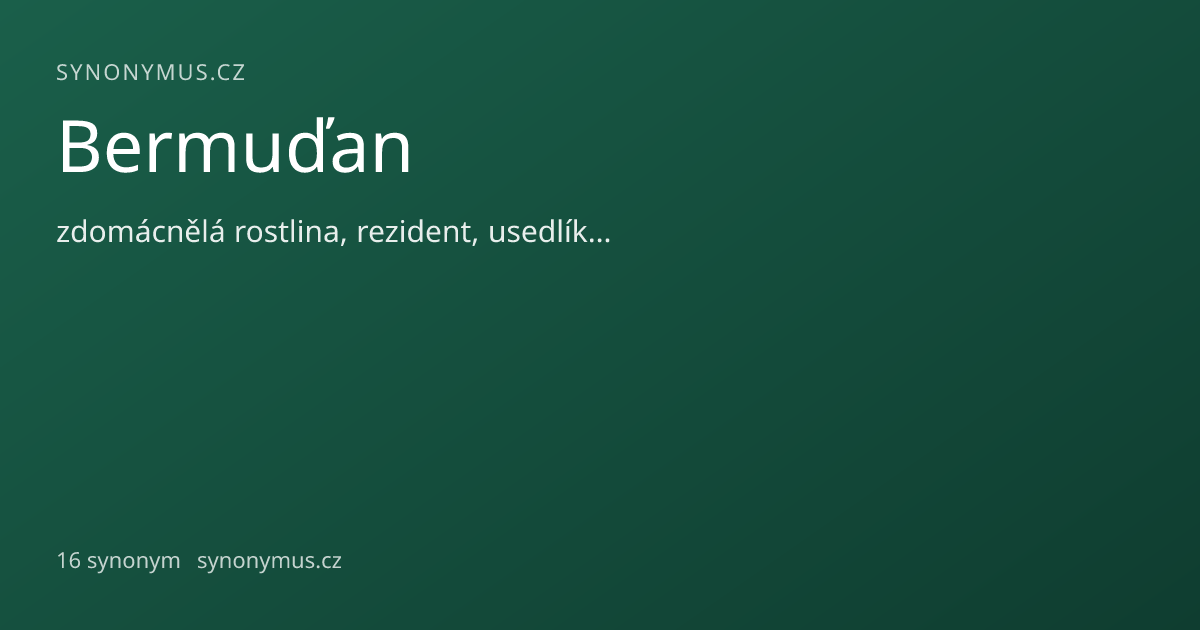 Náhled odkazu: Bermuďan