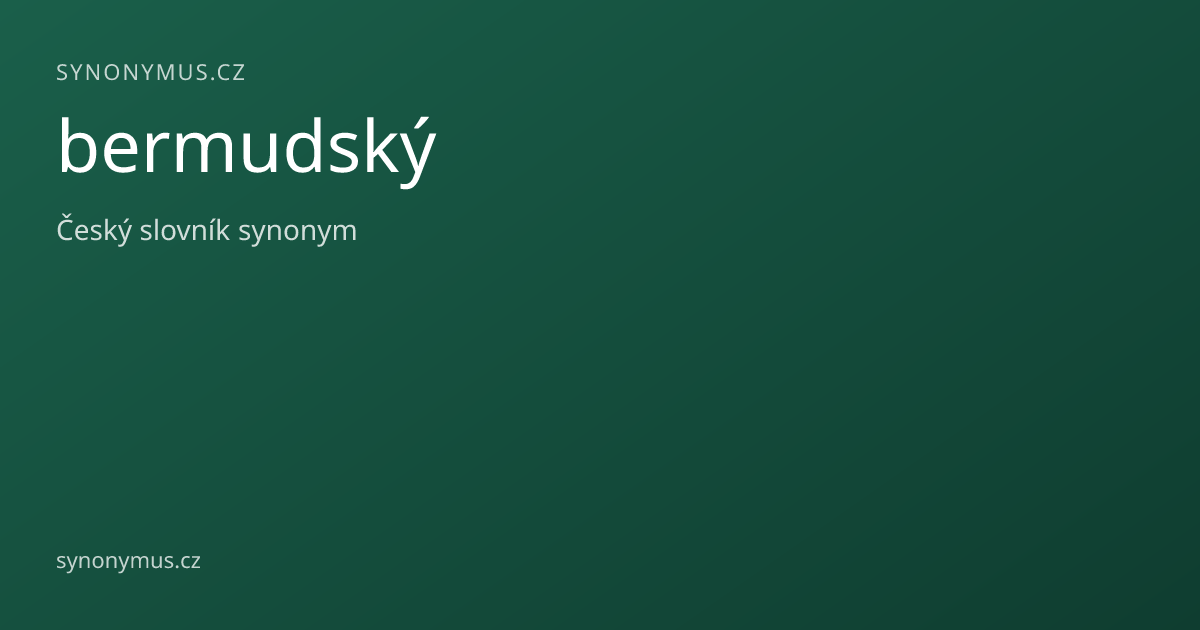 Náhled odkazu: bermudský