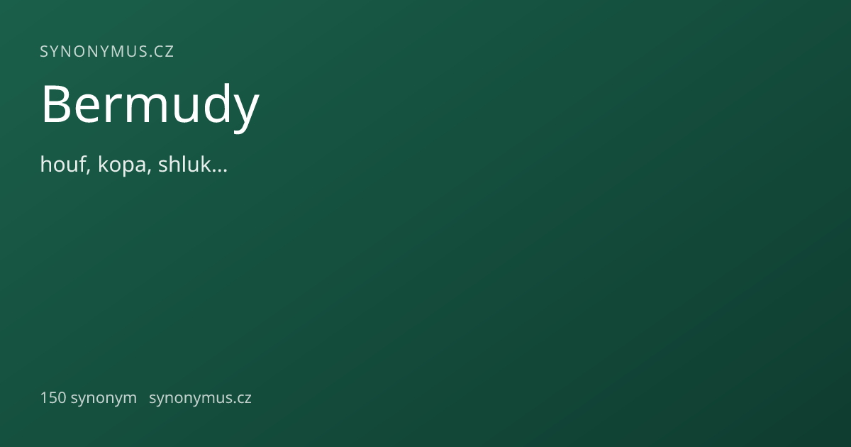 Náhled odkazu: Bermudy