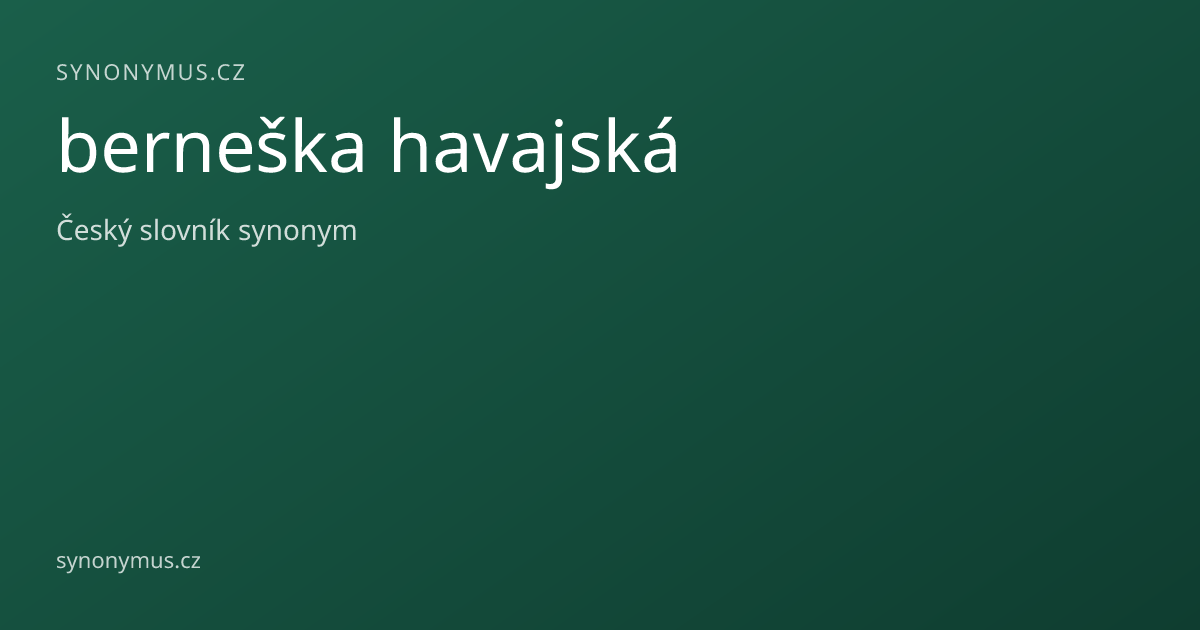 Náhled odkazu: berneška havajská