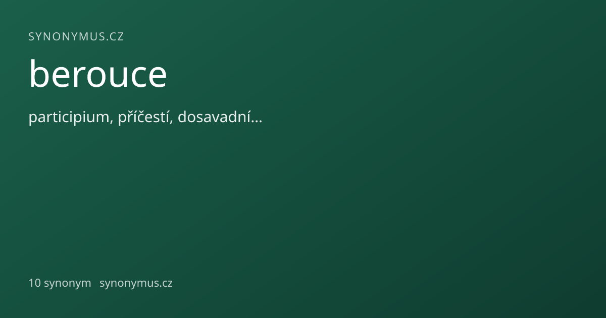 Náhled odkazu: berouce