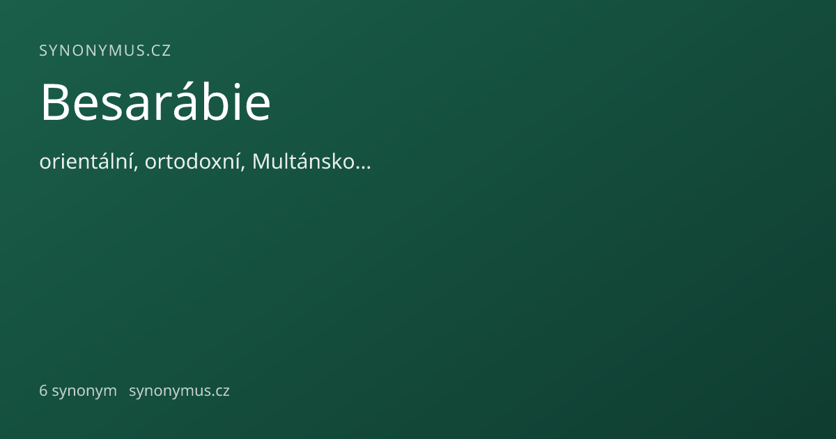 Náhled odkazu: Besarábie