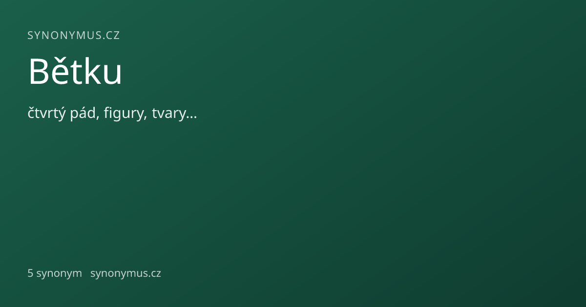 Náhled odkazu: Bětku