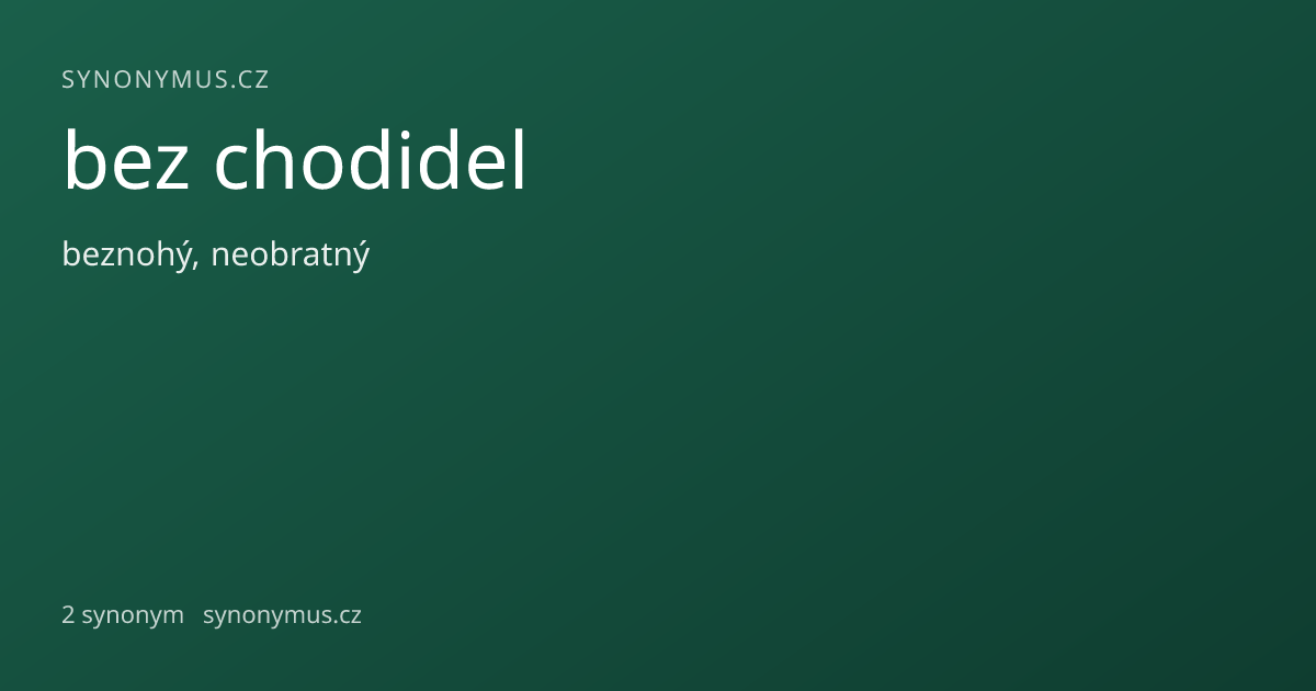 Náhled odkazu: bez chodidel